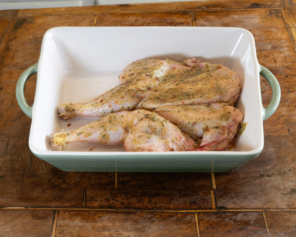 marinated spatchcocked chicken