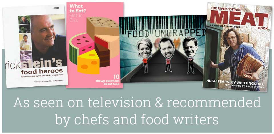 As recommended by chefs and food writers and featured on television.
